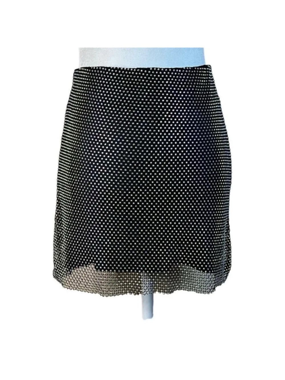 Revolve X Steve Madden Charlize Rhinestone Mini Skirt, s
